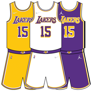 Los Angeles Lakers uniforms for the 2020-21 NBA season