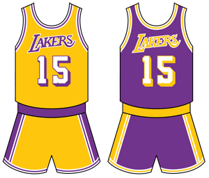 Los Angeles Lakers Home Uniform  Lakers logo, Basketball clothes